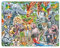 Larsen CZ3 Selfie - Happy African Animals Jigsaw Puzzle for Children Ages 4 and Up - 43 Pieces | Educational & Fun Puzzle for Kids | Memory Quiz Puzzle | Boxless Tray & Frame Included