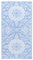 vidaXL Outdoor Teppich Zweischichtiger Jacquard Terrassenteppich Außenteppich Küchenteppich Indoor Terrasse Balkon Flur Küche Bad Babyblau 120x180cm PP