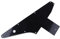 SHESSTILL 3-lagiges Gitarren-Pickguard Pickguard für Explorer Gibson '76 Reissue Black Parts
