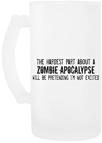 luxogo The Hardest Part About A Zombie Apocalypse Bicchiere Birra Tazza Beer Mug