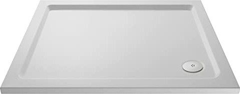 nuie NSR021 Trays Modern Bathroom Slip Resistant Rectangular Shower Tray, 700mm x 1000mm, Matt White