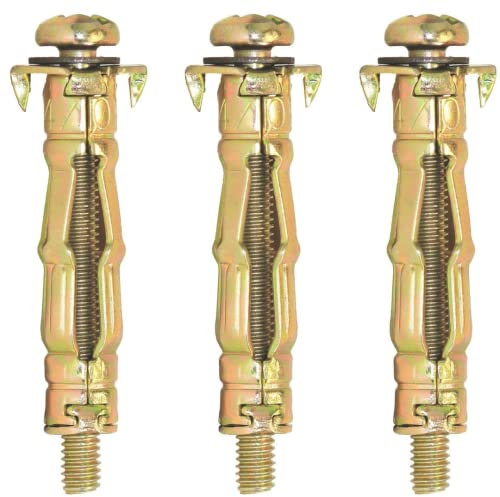 Ultimate Super Heavy Duty Hollow Wall Plasterboard/Drywall Anchor (Metal Expansion Screws/Plugs) Multiple Sizes *FIXINGS DIRECT* (M4 X 45MM (20 Pack))