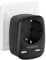 TESSAN Adattatore Presa Inglese, Adattatore UK Ita con 2 USB, Presa Inglese per Irlanda, Malta, Singapore, Malaysia, Tipo G 3250W, Nero