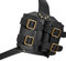 ARSBORUI Mittelalterlicher Retro Schwerthalter Verstellbar Schwert Schulter Zurück Scheide Froschhalter Schwert Rückenscheide Schwertgürtel Cosplay Kostüm Zubehör Für Kinder und Erwachsene (Schwarz)