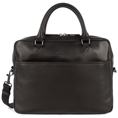 LANCASTER | Soft Vintage Homme - Porte documents Cuir de Vachette Pleine Fleur Marron
