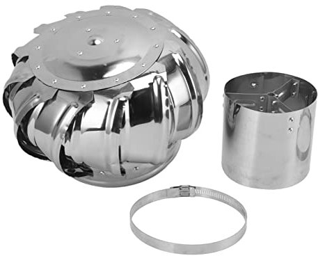 Stainless Steel Pipefit Roof Ventilating Fan Wind Turbines Air Vent Attic Ventilator Rotating Chimney Cowl Cap Roof Vents for Houses Factory Attic Farm