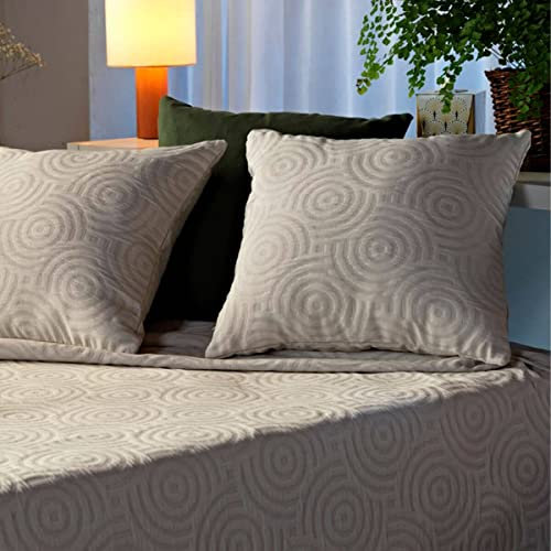 Lanovenanube Kissenbezug Luna - 50 x 50 cm - Grau