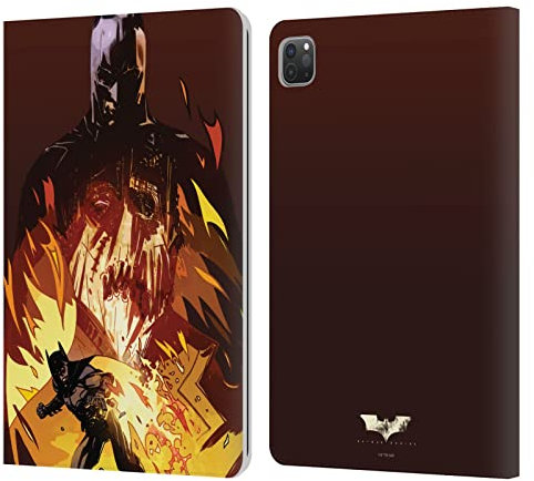 Head Case Designs Offizielle Batman Begins Scarecrow Grafik Leder Brieftaschen Handyhülle Hülle Huelle kompatibel mit Apple iPad Pro 11 2020/2021 / 2022
