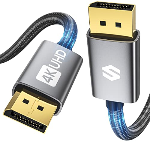 Silkland 4K DisplayPort Kabel 2M [VESA-Zertifiziert], 4K@60Hz, 2K@165Hz, 2K@144Hz, 1080@240Hz, DP 1.2 Kabel Kompatibel mit G-Sync & FreeSync, 3D, Monitor Kabel für 144Hz-Gaming-Monitor PC Grafikkarte