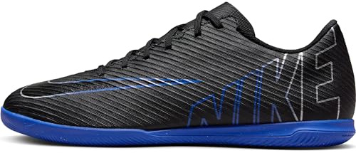 NIKE Men's Vapor 15 Club Soccer Shoe, Black Chrome Hyper Royal, 11.5 UK