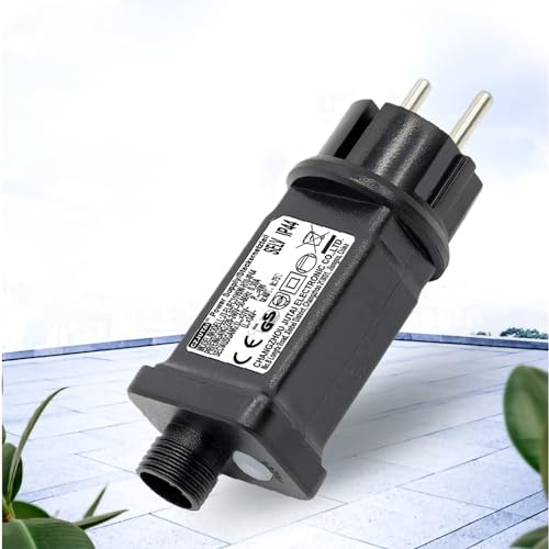 Redefun Netzteil 31V Stecker für Lichterkette, 8 Lichtmodi Stecker Lichterkette Ersatz mit Timer Funktion, IP44 Adapter Trafo, LED Treiber für Weihnachtsbeleuchtung Glühbirnen Lichterkette Eisregen