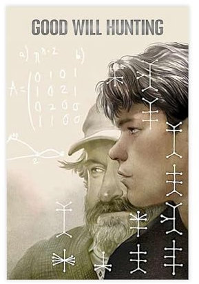 NEDOES Filmposter Good Will Hunting, Leinwand-Poster, Wandkunst, Dekordruck, Bild, Gemälde für Wohnzimmer, Schlafzimmer, Dekoration, ungerahmt, 60 x 90 cm