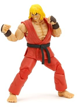 Jada Street Fighter II 6 Ken Figure Action Figure, Toys for Kids and Adults