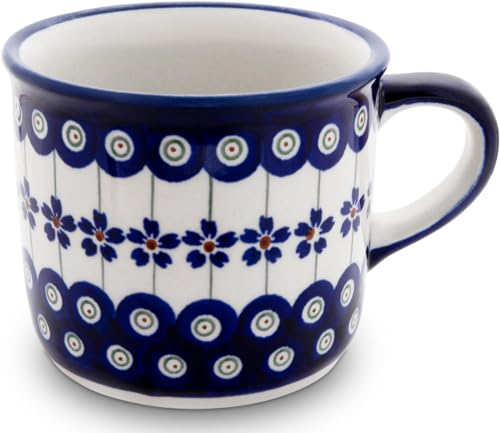 Bunzlauer keramik 400 ml Kaffeepott Teebecher Tasse Becher Ø 10,2 cm, H 8,6 cm Dekor 166a