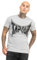 Tapout Herren Logo Tee T-Shirt, Marl Grey/Black, XL
