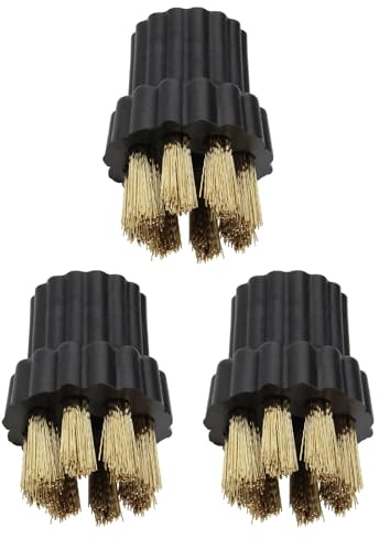 SG Store 3Pcs Home Appliance Cleaning Steam Engine Spray Gun M8 Interface Copper Wire Small Round Brush Head Compatible with X5 Steam Engine