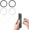 Magnetring Handy,Magnet Aufkleber für Magnetischer,Handyhalter Magnete Magnetisches,Metallring Handyhülle Handymagnet,für Kompatibel Metallringe Mit 5 Stück (3 Farbe-f)