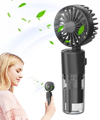 Ventilador de pulverización manual, ventilador de pulverización portátil | Ventilador de pulverización de niebla de agua recargable | Summer Supplies, ventilador portátil plegable con mango ergonómico
