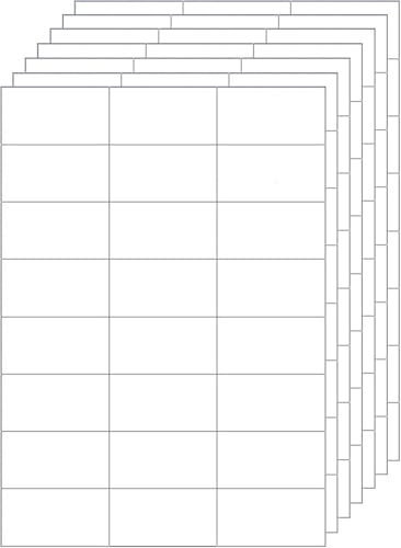 Firavggu 15 Blatt Etiketten Selbstklebend Bedruckbar auf A4 Bögen 70 * 37.1MM Aufkleber Papier zum Bedrucken 24 Etikett Pro Blatt Mattweiß Papier Klebeetikette Druckerpapier für Inkjet Laser Drucker