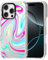 MOSNOVO Hülle für iPhone 16 Pro – Durchsichtige, schlanke, stoßfeste TPU+PC-Handyhülle, [6,6 Fuß Fallschutz/Anti-Abziehen] - Psychedelische Wirbel