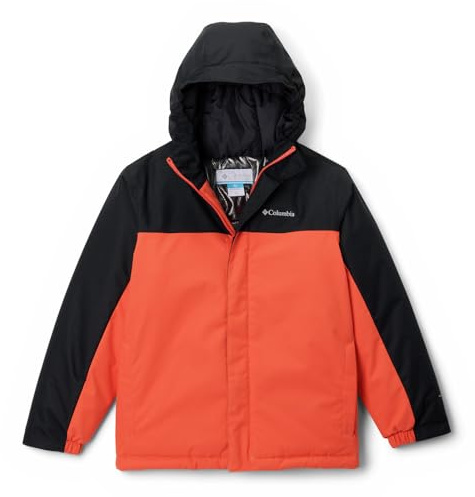 Columbia Youth Boys Hikebound 2 Insulated Jacket, Winter Jacket, Zing, Black, S