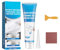 Fliesenreparaturset Weiß, Badewannen Reparaturset Acryl, Wasserdichtes Emaille Reparatur Set für Kratzer Löcher Risse Waschbecken Keramik Fliesen Keramikpaste Kleber Glue 100g (1)
