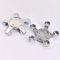 4 pcs Cache Moyeu 135mm pour Audi A6/Limousine (4F/C6 Bj.2004-2008), Capuchon Central Modification Enjoliveur Centre de Jante Capuchons Plastique ABS Cache-Moyeu,Silver-