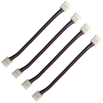 Cabilock 4pieces Tira Conector Pines Puente Tira Led Adaptador Corriente Controlador Sin Soldadura