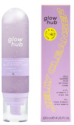 Glow Hub Purify & Brighten Jelly Cleanser with Antioxidants for All Skin Types 120ml