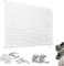 HUGG (28-KF) Alu-Jalousie Klemmfix ohne Bohren, Fenster-, Wand- und Deckenmontage, 120 x 220 cm (B x H), Weiß