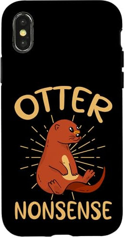 Hülle für iPhone X/XS Otter-Unsinn, niedliches Otter-Camping-Wortspiel, Wildtiere