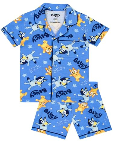 Bluey Schlafanzug | Sommer Kinder Schlafanzug Jungen | Bingo Schlafanzüge Jungen