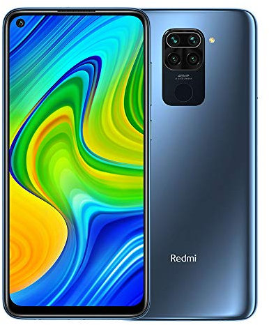 Redmi Note 9 Smartphone- RAM 3GB ROM 64GB 6.53 ”FHD + DotDisplay 48MP Quad Caméra Hotshot 3.5mm Headphone Jack 5020 mAh NFC Gris (Reconditionné)
