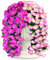 ROLLWAY 2 PCS Kunstblumen Hängend Draußen mit 264 Künstliche Petunien, Künstliche Hängepflanzen Outdoor Kunstpflanzen Hängend Blumen Ranken Kunst Balkonpflanzen Seidenblumen für Balkon Hochzeit Garten