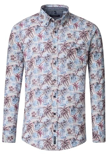 CASAMODA Freizeithemd Langarm Print Casual Fit