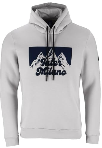 Inter - Felpa con Cappuccio Uomo Natale, Hoodie Xmas Cotone