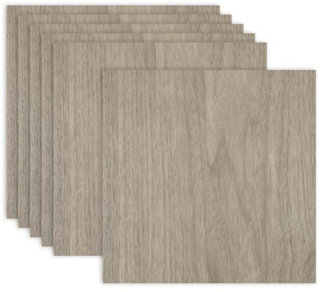 QUARKZMAN 6PCS Fogli Di Compensato Di Noce, 12 X 12 X 1/8 Pollici Pannelli Di Legno Leggeri E Resistente Non Finiti Per Taglio Laser E Incisione, Artigianato, Pittura, Modellini Di Aerei