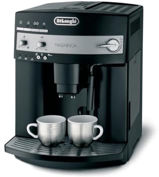 DeLonghi Magnifica ESAM3000B Maquina de Espresso, 1350 W, 1.8 Litros, Acero Inoxidable, Negro 36x38x29cm