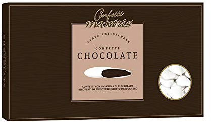 Confetti Maxtris Confetto Fondente Cuore Tesorini Bianchi, Cioccolato
