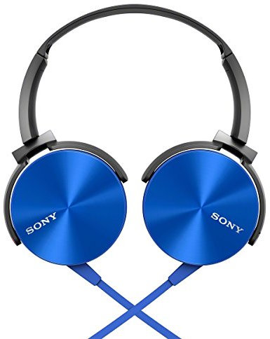 Sony MDRXB450AP Extra Bass Smartphone Headset (Blue)