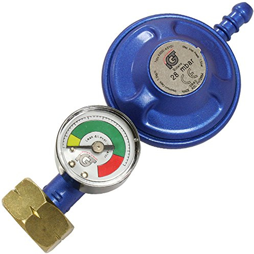 Butane Gas Regulator 28mbar Manometer Level Gauge BBQ Camping Caravan Plumber