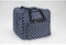 Over-/ Coverlocktasche XL (blau/weiß gepunktet) - 44 x 37 x 41 cm (B x H x T)