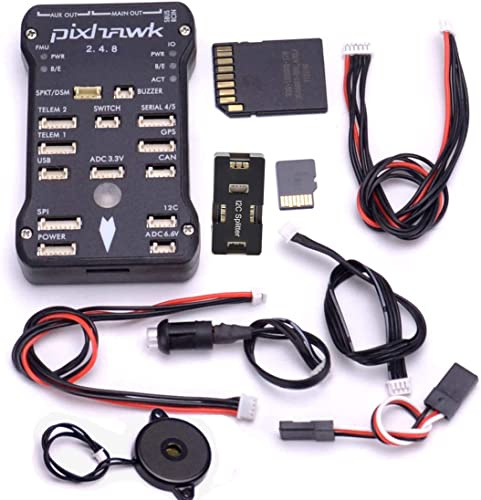 Readytosky Pixhawk Px4 Flight Controller Autopilot Pix 2.4.8 32 Bit Flight Control Board+Safety Switch+Buzzer+I2C Splitter Expand Module+16Gb Sd Card Pixhawk Px4 Flight Controller