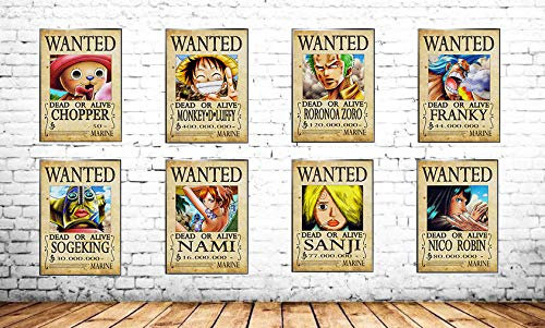 My Little Poster - Poster One Piece Anime Manga Compilation Collection - X 8 - Wohnzimmer Wandmontage