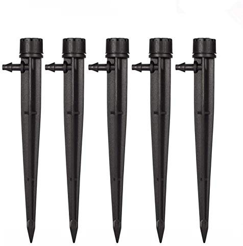 LHKJ 50 pezzi Irrigazione Automatica Set Ugello,Sistema di Irrigazione a Goccia per Giardino Fori Flusso Gocciolatore Regolatori Gocciolamento per Serre