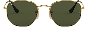 Ray-Ban Unisex Zeshoekig Lesebrille, Gold, 51 EU