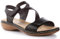 Rieker Femme Damen 659C7 Sandalen Sandale, Schwarz, 36 EU
