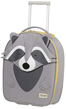 Samsonite Happy Sammies Eco - Upright XS Kindergepäck, 45 cm, 23 L, Grau (Raccoon Remy)