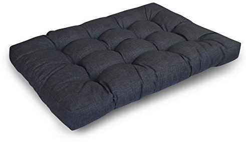 LILENO HOME Palettenkissen Set Anthrazit - Sitzkissen 120x80x20 cm - Polster für Europaletten - Palettenkissen Outdoor als Sitzkissen für Palettenmöbel