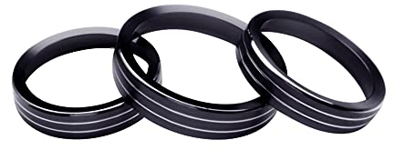 ikasus 3 Stück Auto Klimaanlage Schalter Knopf Ring Aluminiumlegierung AC Knöpfe Abdeckungen, Autoklimaanlage Abdeckung Wärmesteuerungsschalter,für Jeep Cherokee(KL)/Grand Cherokee (WK2) 2014-2021